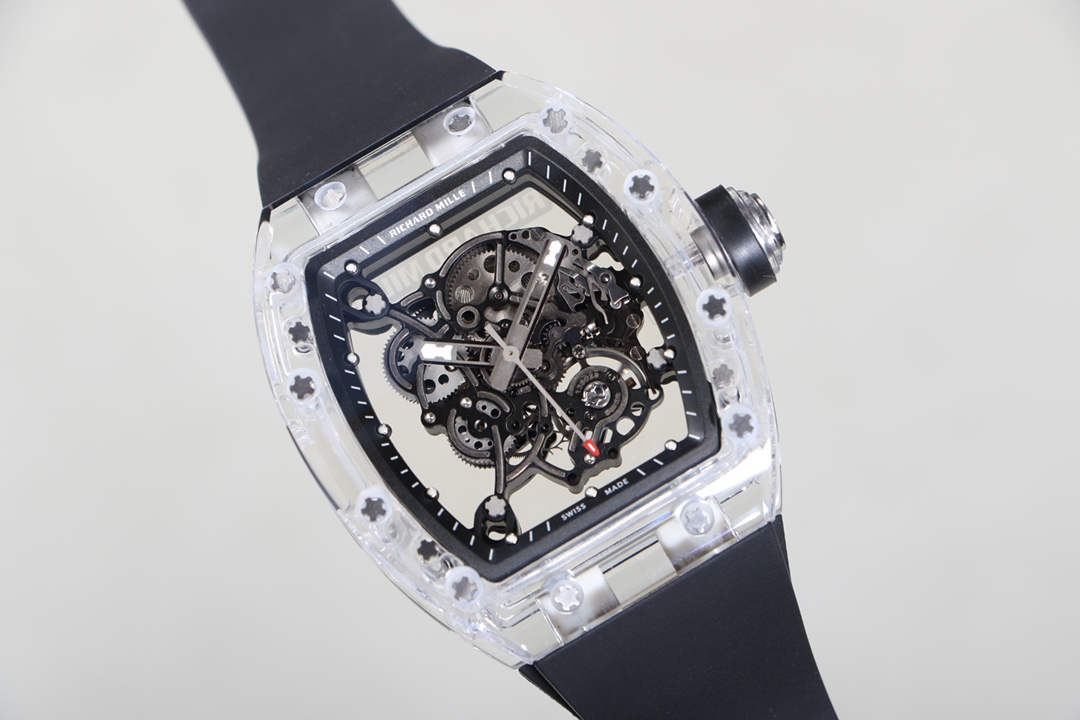 Richard Mille RM055 Transparent Case Skeleton Dial