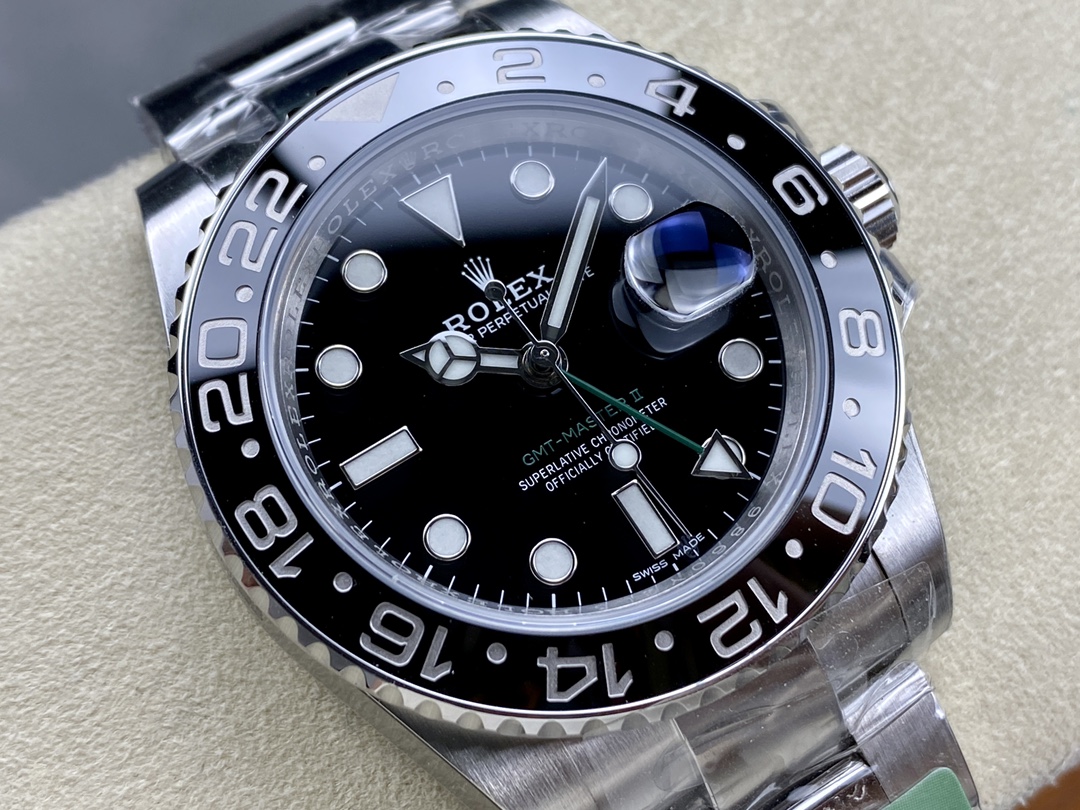 Rolex GMT-Master II 40mm Black Bezel 116710LN Men's Watch