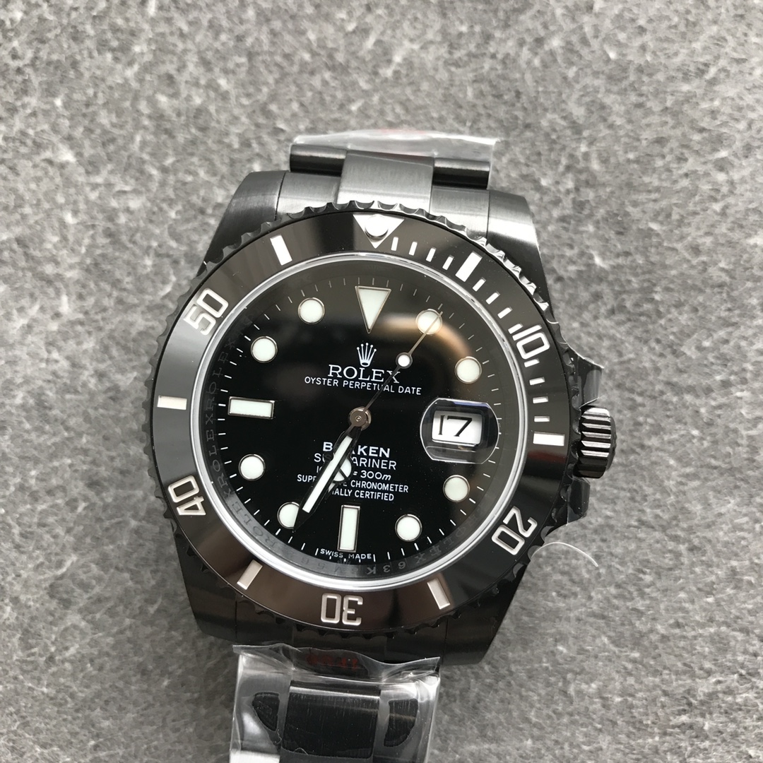 Rolex Submariner Date Black PVD/DLC Coated Stainless Steel 40mm 116610LN