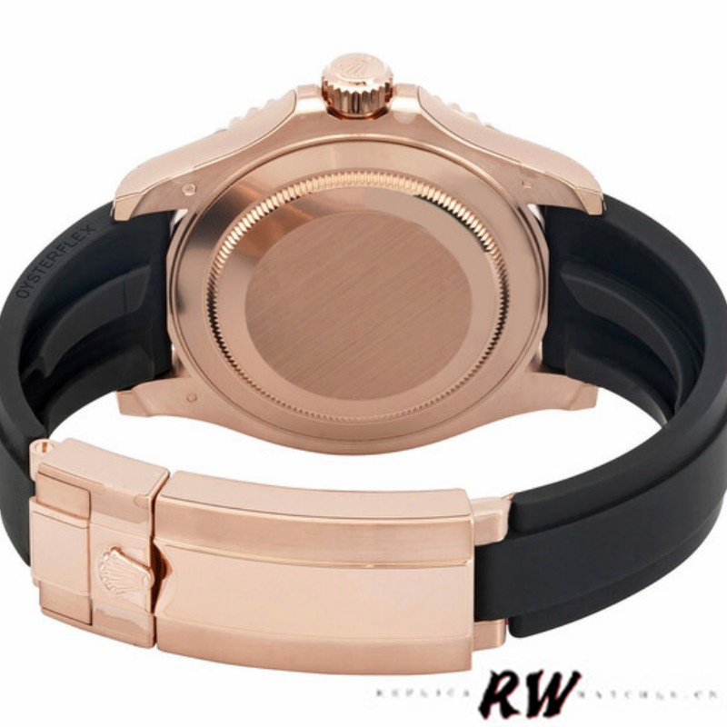 Rolex Yacht-Master II 126655 Diamond Pave Dial Rose Gold 40mm Mens Replica Watch