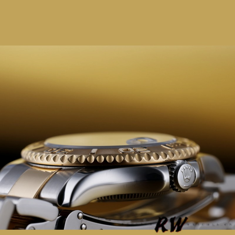 Rolex Yacht-Master 168623 Steel Yellow Gold Black MOP Dial 35MM Unisex Replica Watch