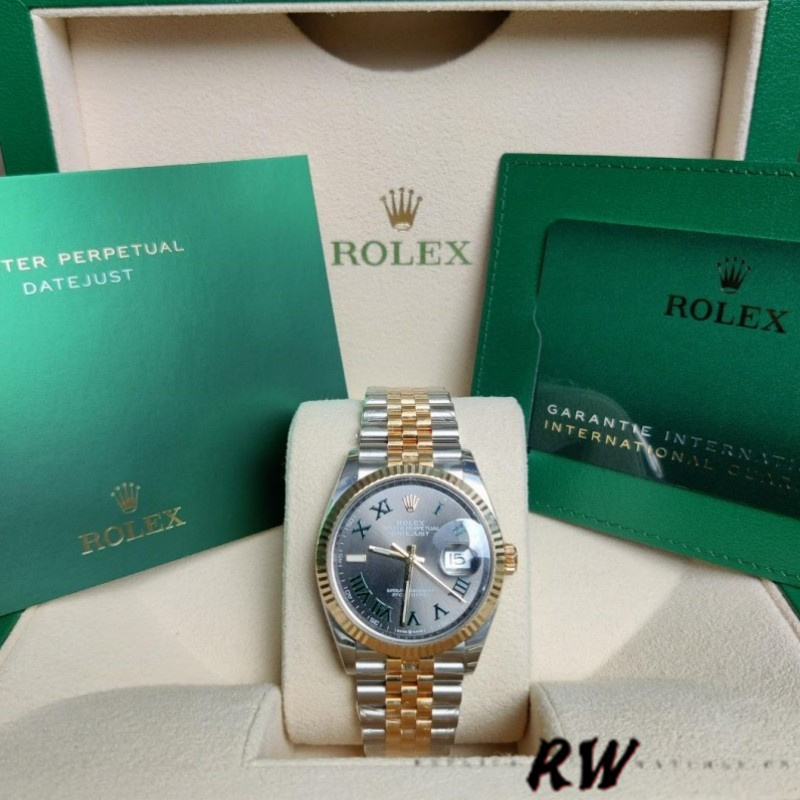 Rolex Datejust Two-Tone Steel Yellow Gold Fluted Bezel m126233 0035 36mm Unisex Replica Watch