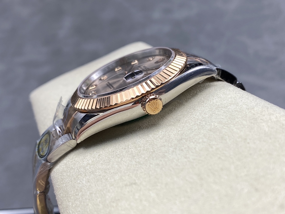 Rolex Datejust 126331 0007 Sundust Diamond Oyster 41mm Steel and Everose Gold Watch