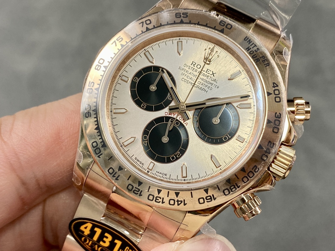 Rolex Cosmograph Daytona 126505 0003 Oyster Bracelet Rose Champagne Dial 40mm Mens Replica Watch