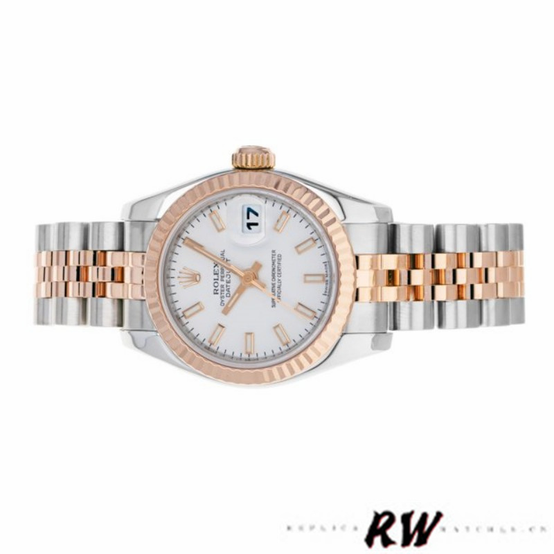 Rolex Datejust 179171 White Dial Fluted Bezel 26MM Lady Replica Watch