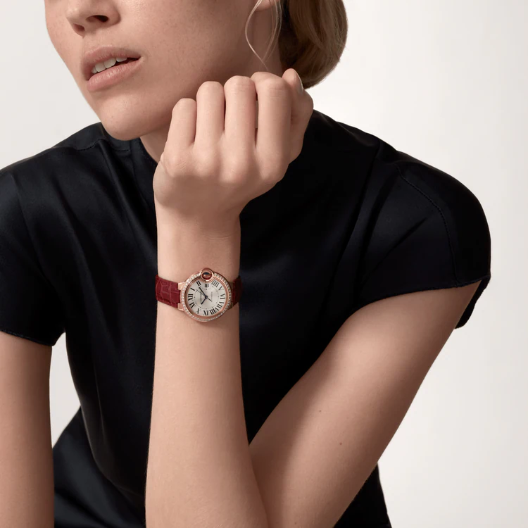 CARTIER BALLON BLEU Diamond Rose Gold 33mm