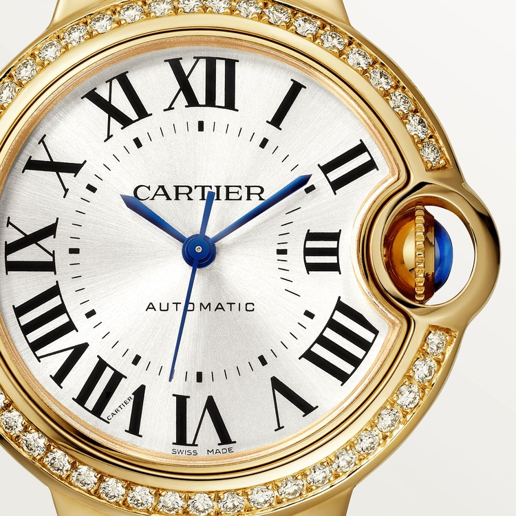 CARTIER BALLON BLEU Diamond Yellow Gold 33mm