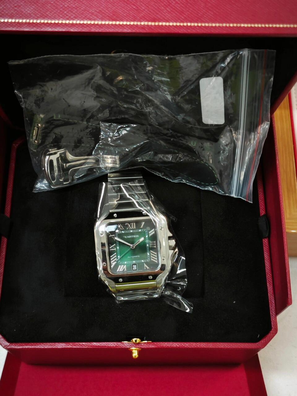 CARTIER SANTOS WSSA0062 GREEN 39.8mm