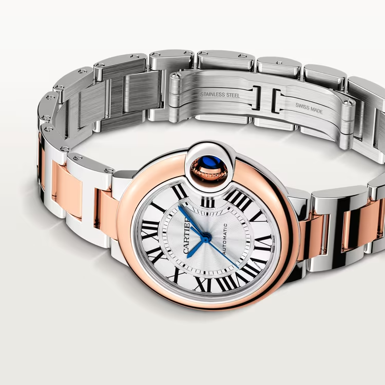 CARTIER BALLON BLEU Rose Gold Mix 33mm