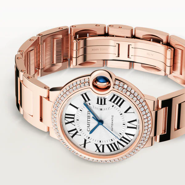 CARTIER BALLON BLEU Diamond Rose Gold 36mm