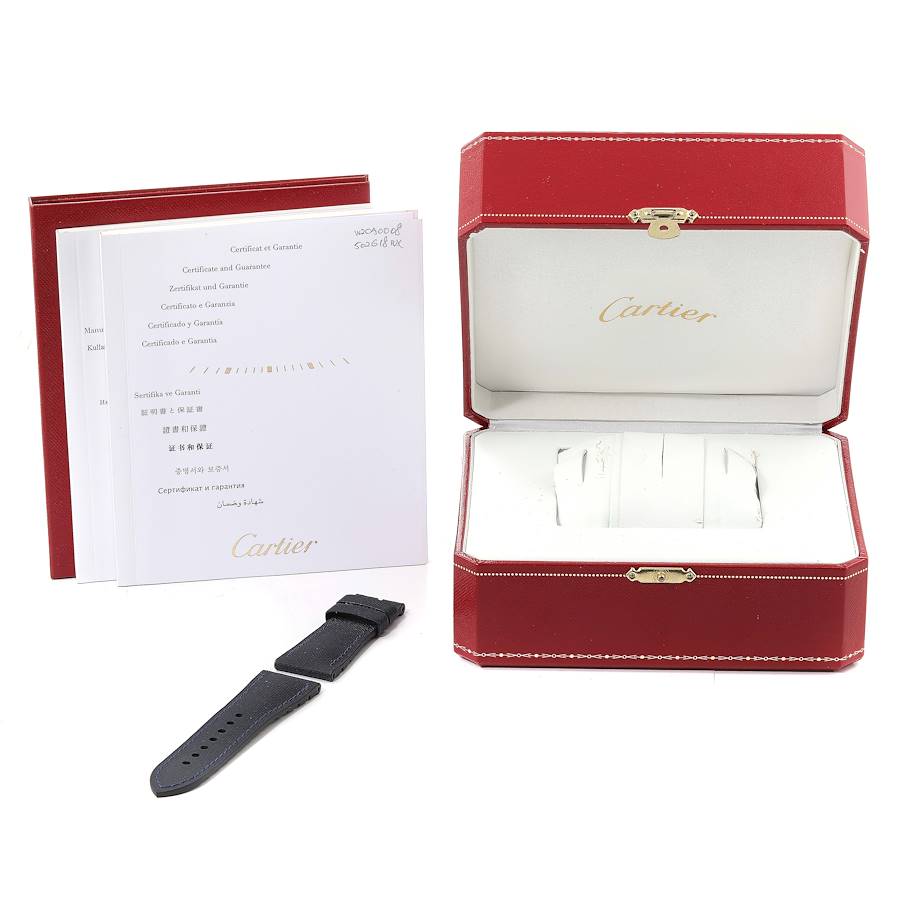 CARTIER CALIBRE ROSE GOLD MIX BLUE 42mm WGCA0010