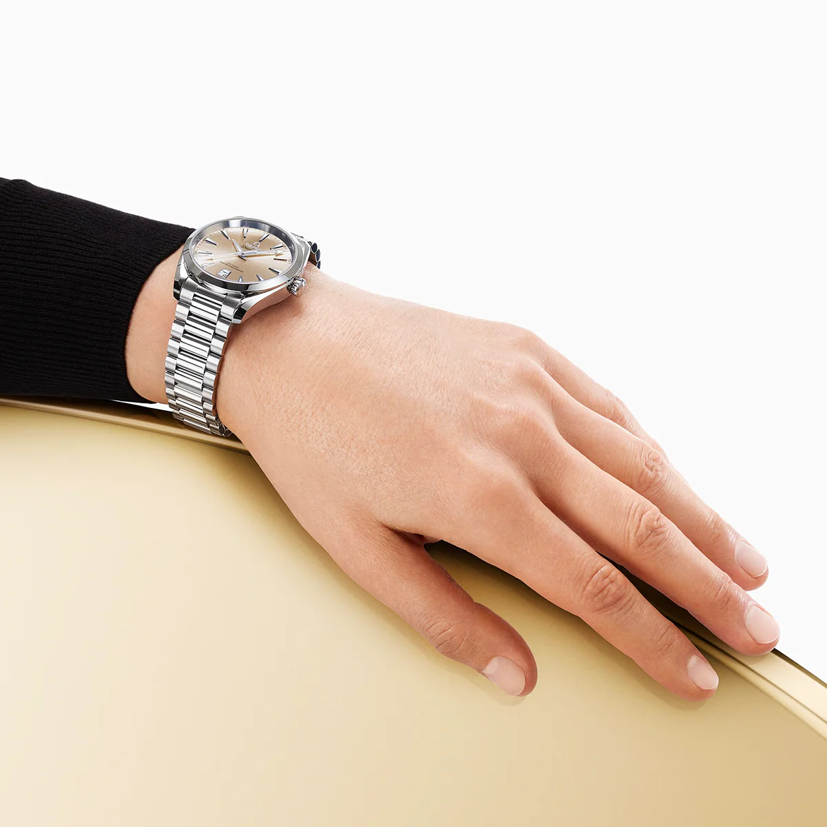 OMEGA Seamaster Aqua Terra Shades 38mm Sandstone Silver Dial Watch