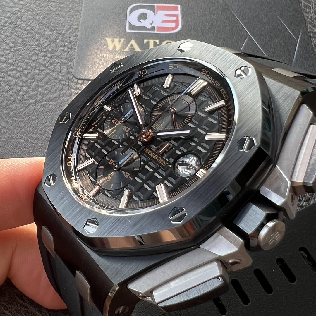 AUdemars Piguet Royal Oak Offshore Chronograph Full Ceramic on Black Rubber Strap 44mm Super Clone