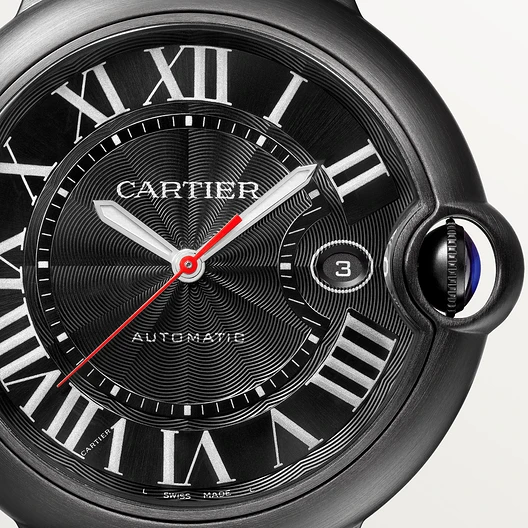CARTIER BALLON BLEU CARBON WATCH 42 mm