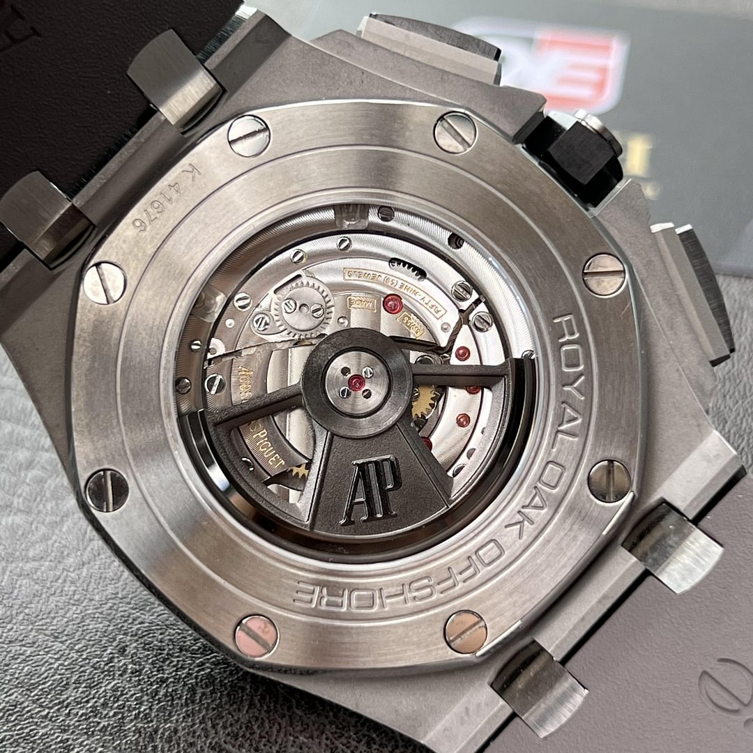 AUdemars Piguet Royal Oak Offshore Chronograph Panda dial Ceramic Bezel on Black Rubber Strap 44mm Super Clone