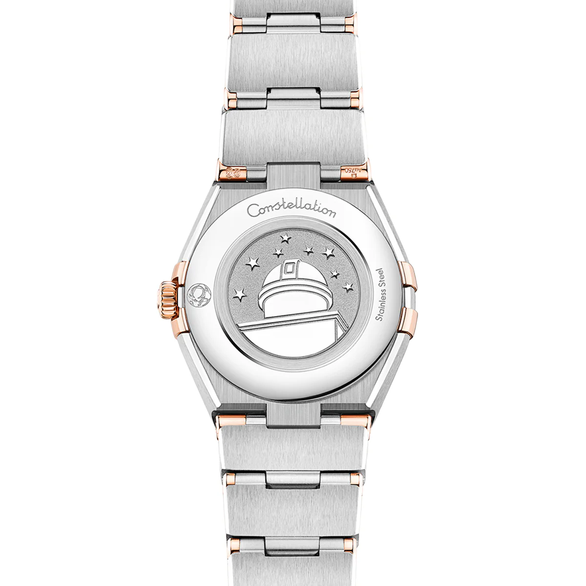 OMEGA Constellation 25mm Steel & 18ct Sedna Gold Diamond Set Ladies Watch