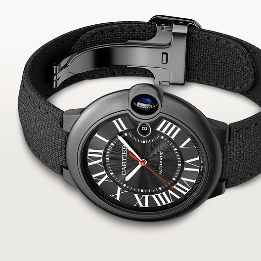 CARTIER BALLON BLEU CARBON WATCH 42 mm