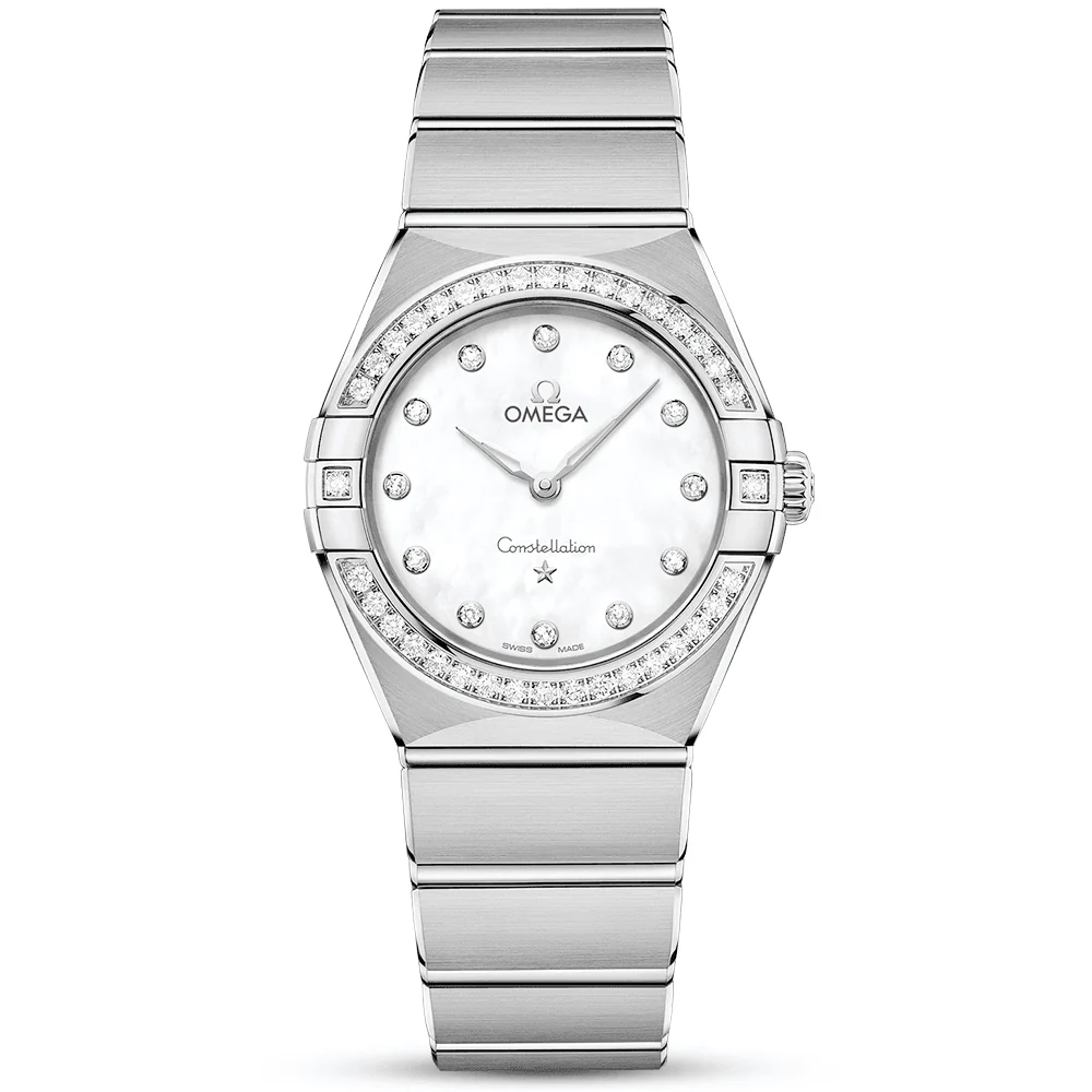 OMEGA Constellation 28mm Steel Diamond Dial and Bezel Watch
