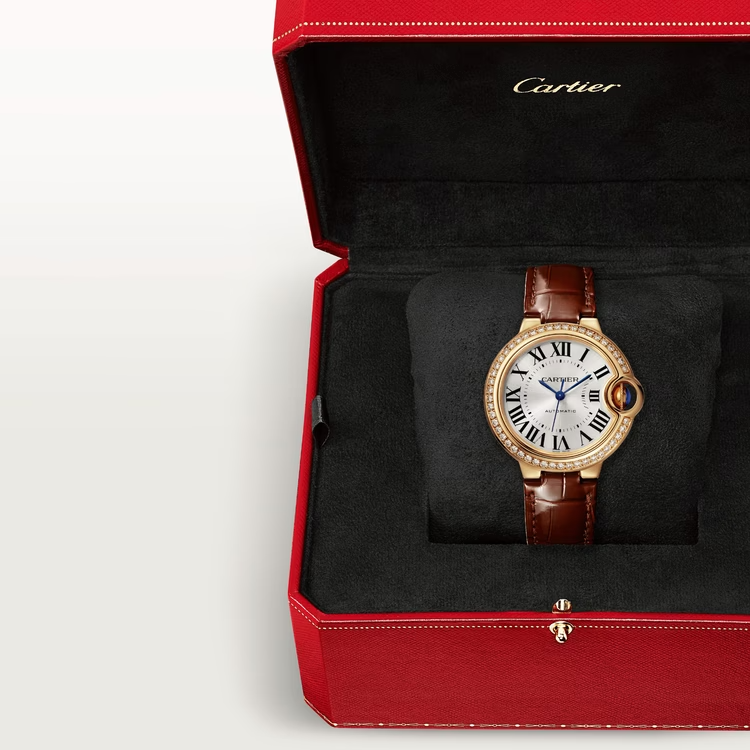 CARTIER BALLON BLEU Diamond Yellow Gold 33mm