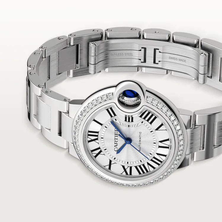 CARTIER BALLON BLEU Diamond Watch 33mm