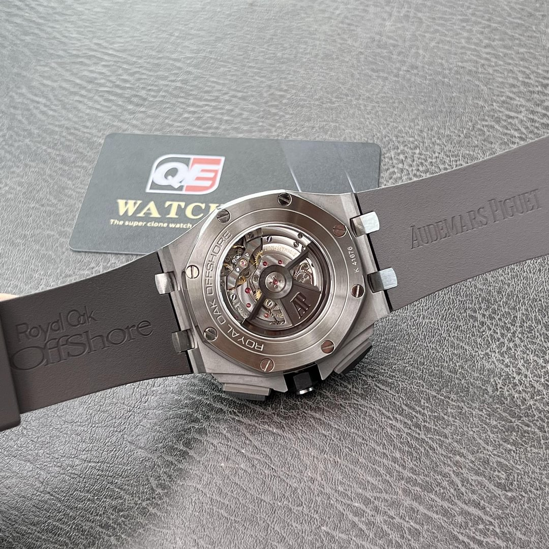 AUdemars Piguet Royal Oak Offshore Chronograph Panda dial Ceramic Bezel on Black Rubber Strap 44mm Super Clone