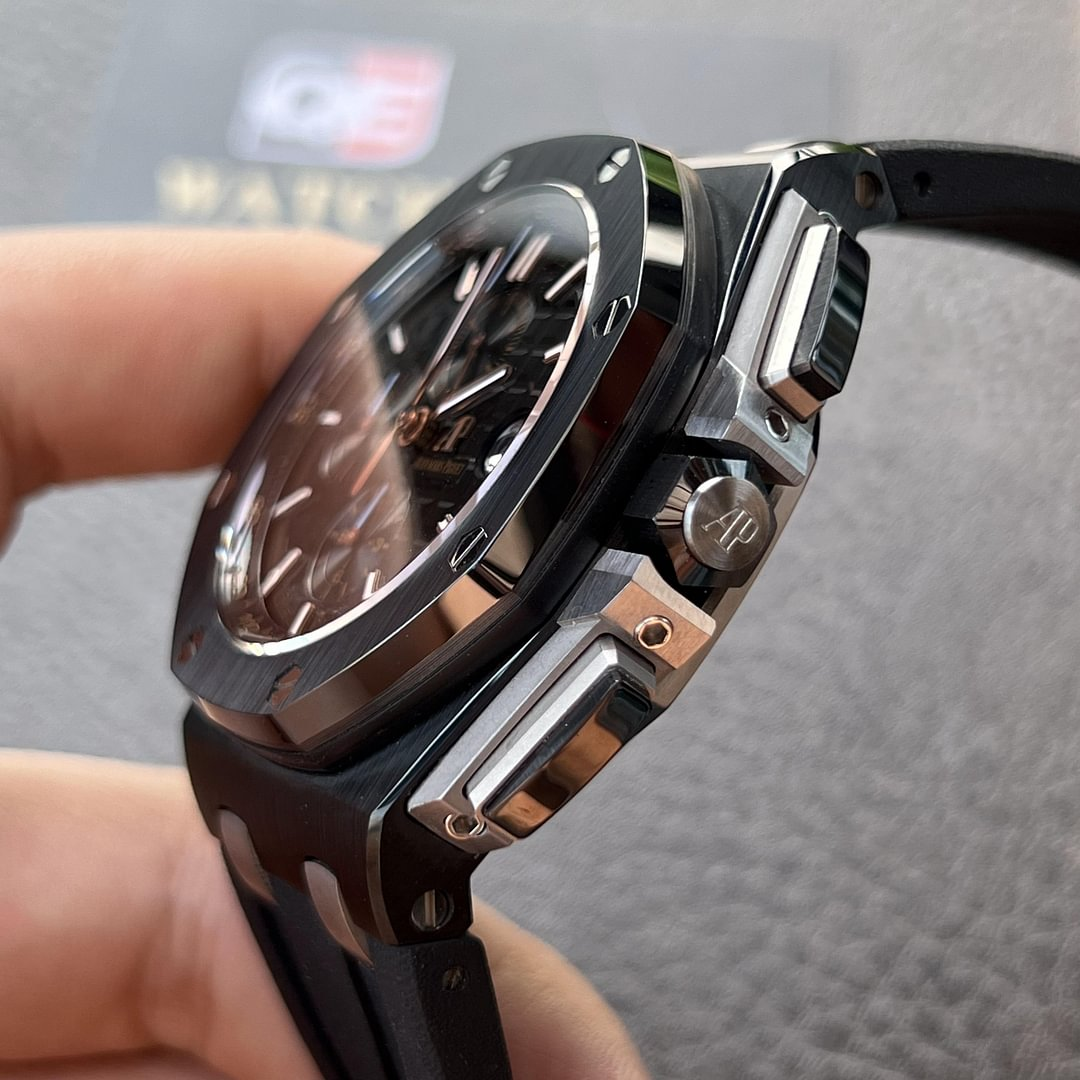 AUdemars Piguet Royal Oak Offshore Chronograph Full Ceramic on Black Rubber Strap 44mm Super Clone
