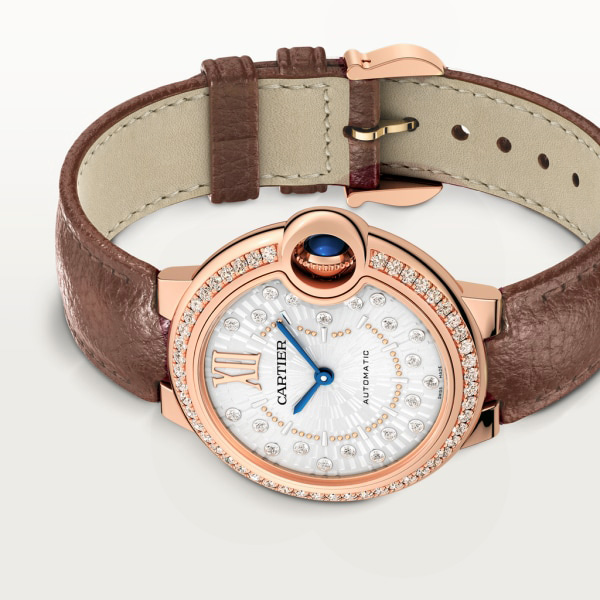 CARTIER BALLON BLEU Diamond Rose Gold 33mm