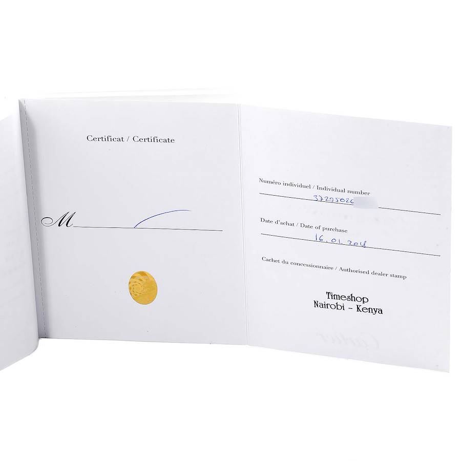 CARTIER CALIBRE ROSE GOLD MIX BLUE 42mm WGCA0010