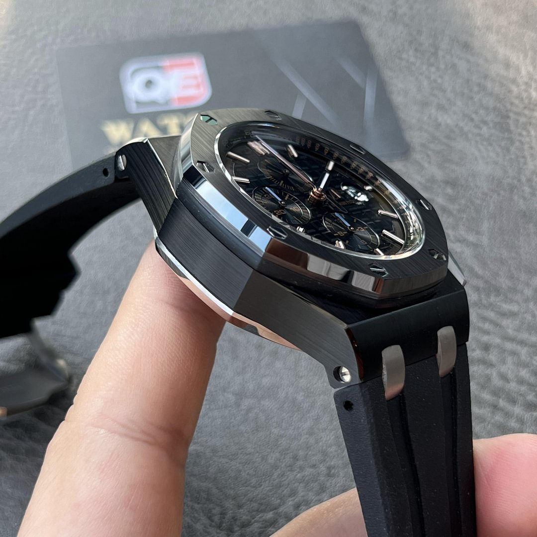 AUdemars Piguet Royal Oak Offshore Chronograph Full Ceramic on Black Rubber Strap 44mm Super Clone