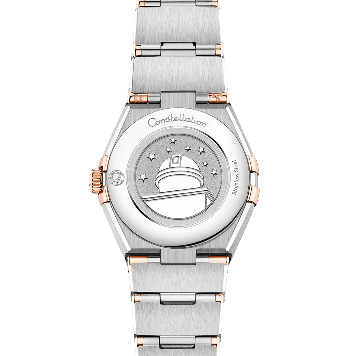 OMEGA Constellation 25mm Steel & 18ct Sedna Gold Aventurine Blue Dial Watch