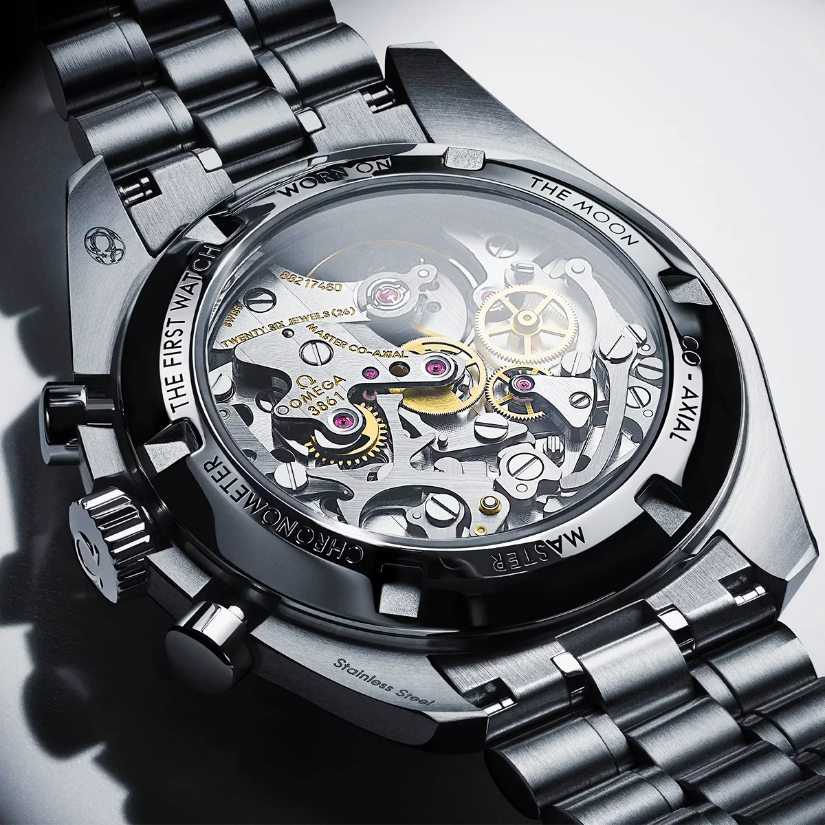 OMEGA Speedmaster Moonwatch 42mm White Dial Men's Bracelet Watch