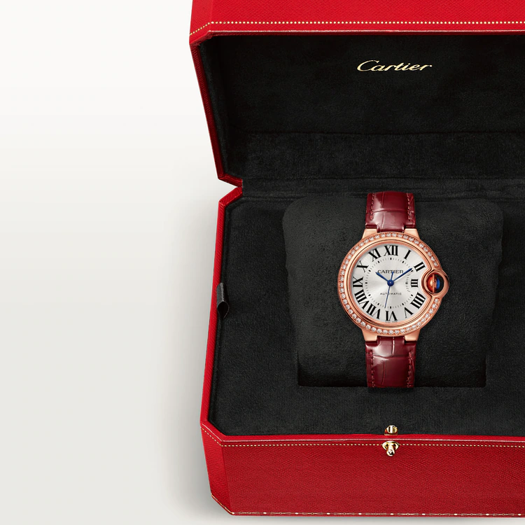 CARTIER BALLON BLEU Diamond Rose Gold 33mm