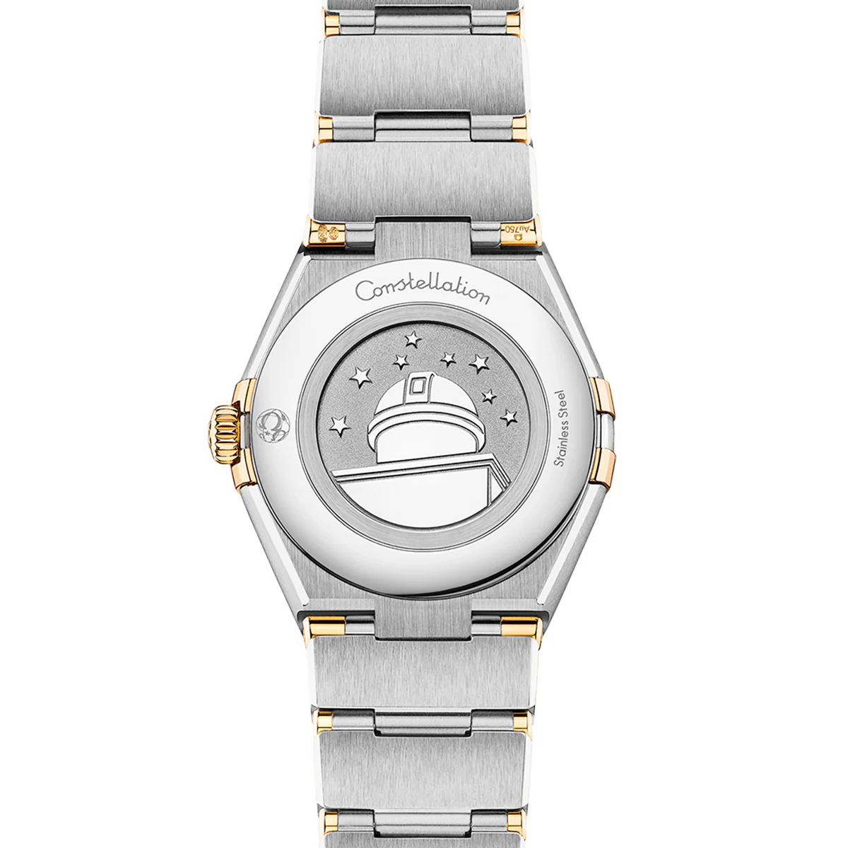 OMEGA Constellation 28mm Steel & 18ct Yellow Gold Diamond Set Ladies Watch