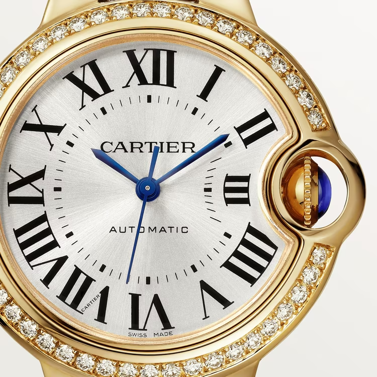 CARTIER BALLON BLEU Diamond Yellow Gold 33mm