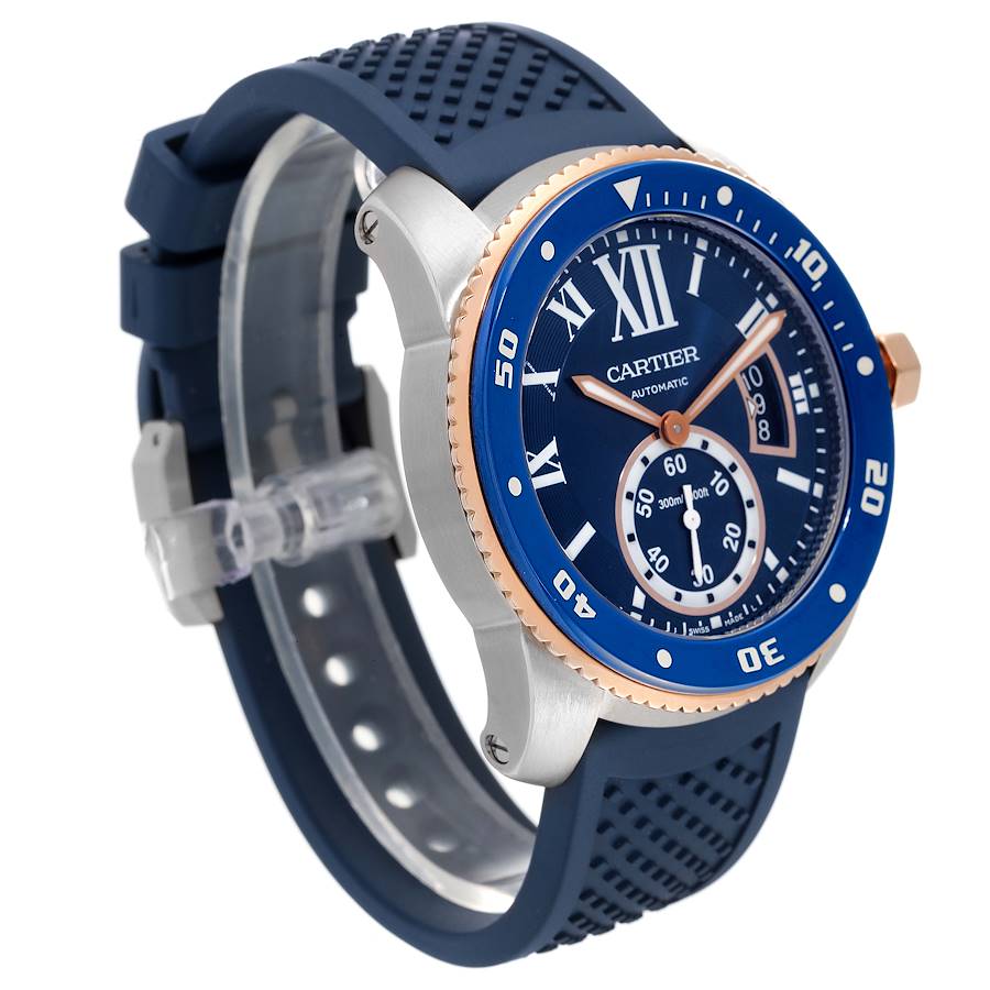 CARTIER CALIBRE ROSE GOLD MIX BLUE 42mm WGCA0010