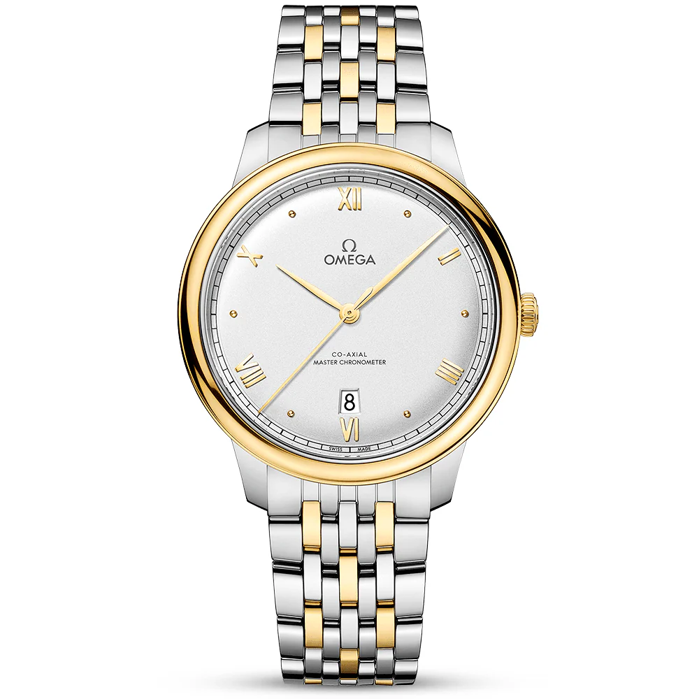 OMEGA De Ville Prestige 40mm Two-Tone Silver Dial Men's Automatic Bracelet Watch