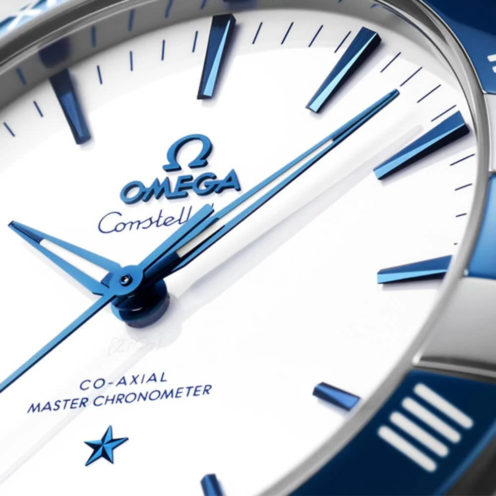 OMEGA Constellation 41mm Steel & Ceramic White Ceramic Dial Automatic Strap Watch