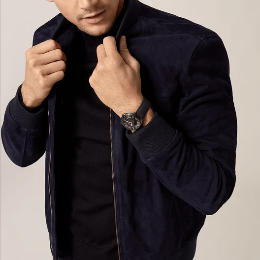 CARTIER BALLON BLEU CARBON WATCH 42 mm