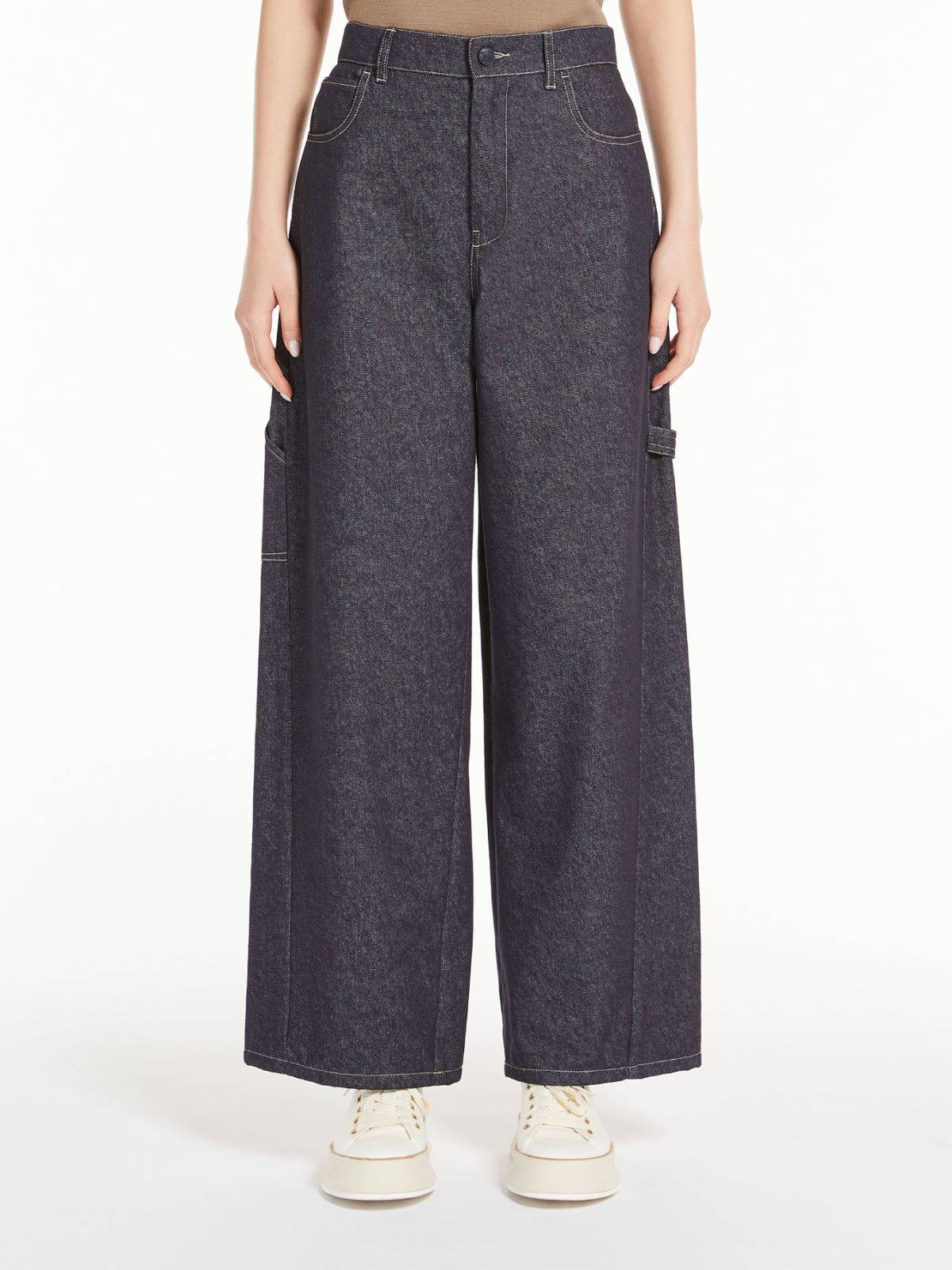 Denim workwear trousers
