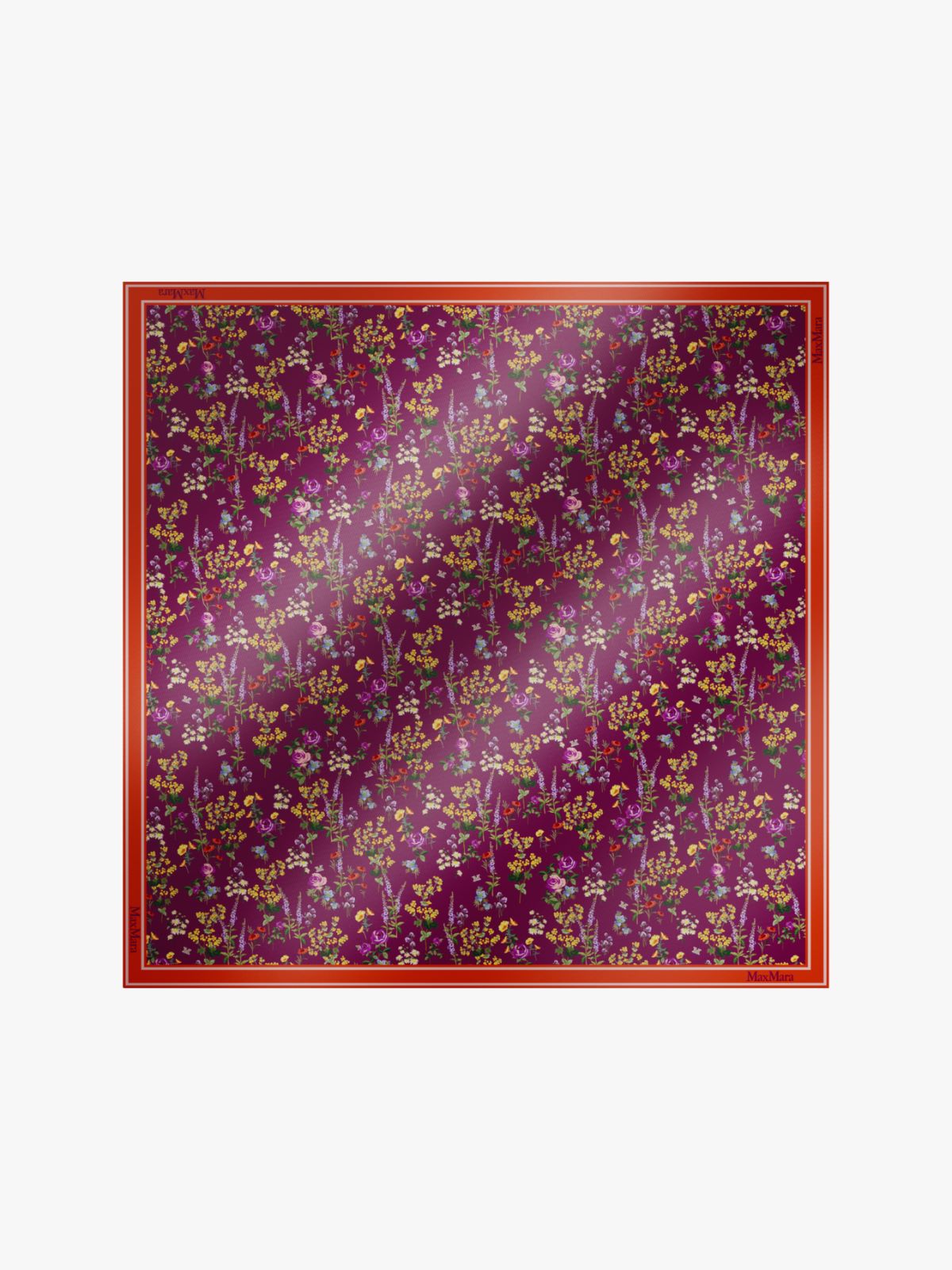 Printed silk foulard