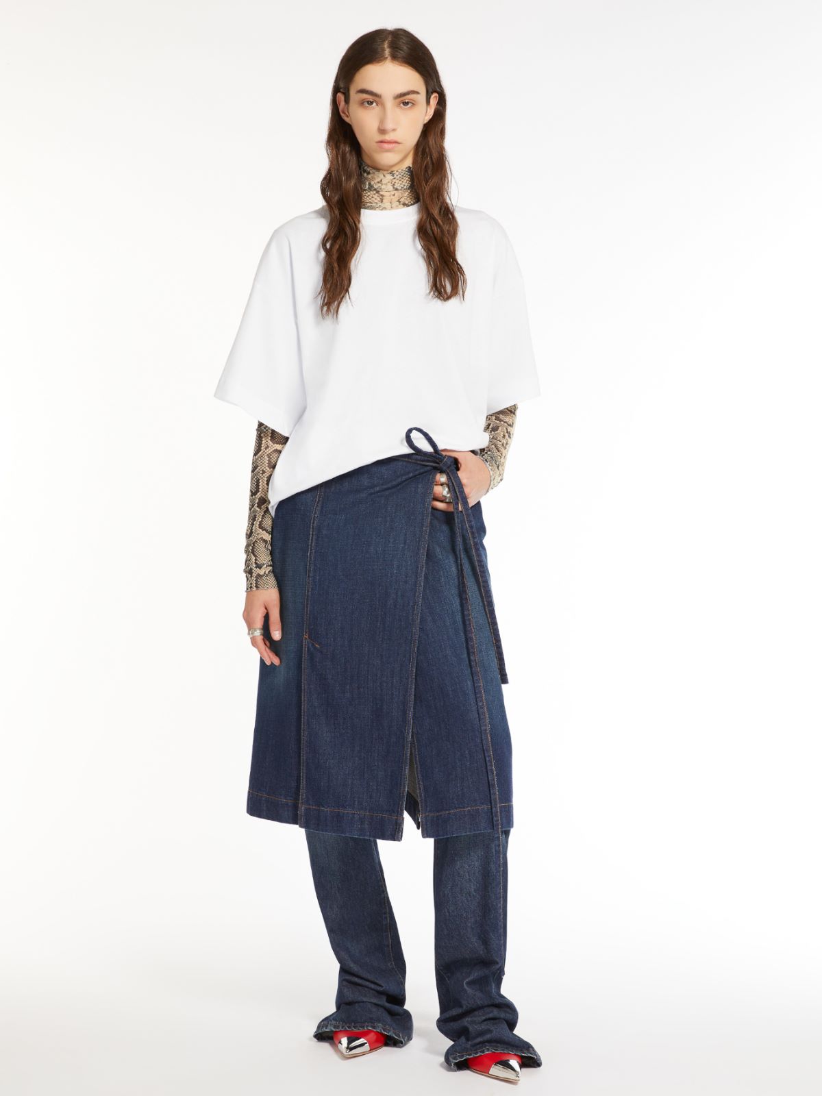 Vintage-look jersey T-shirt