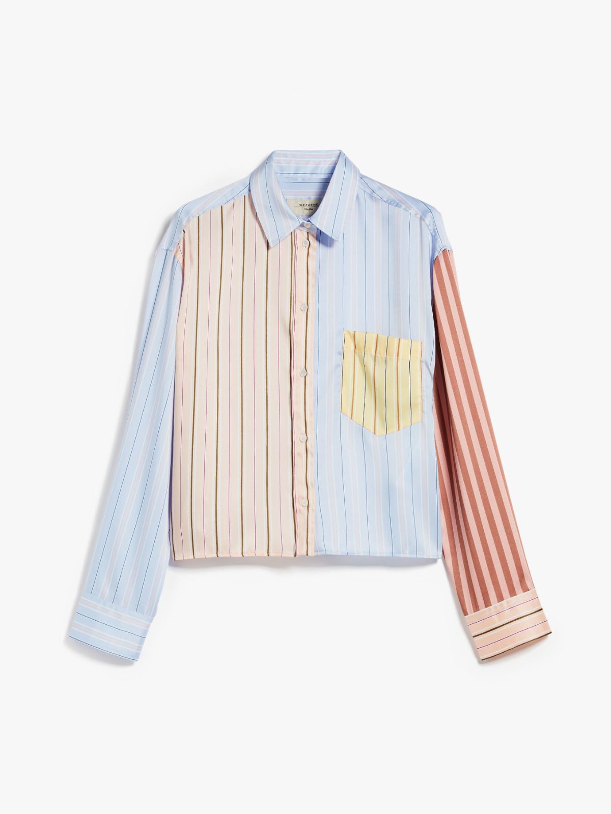 Striped twill shirt