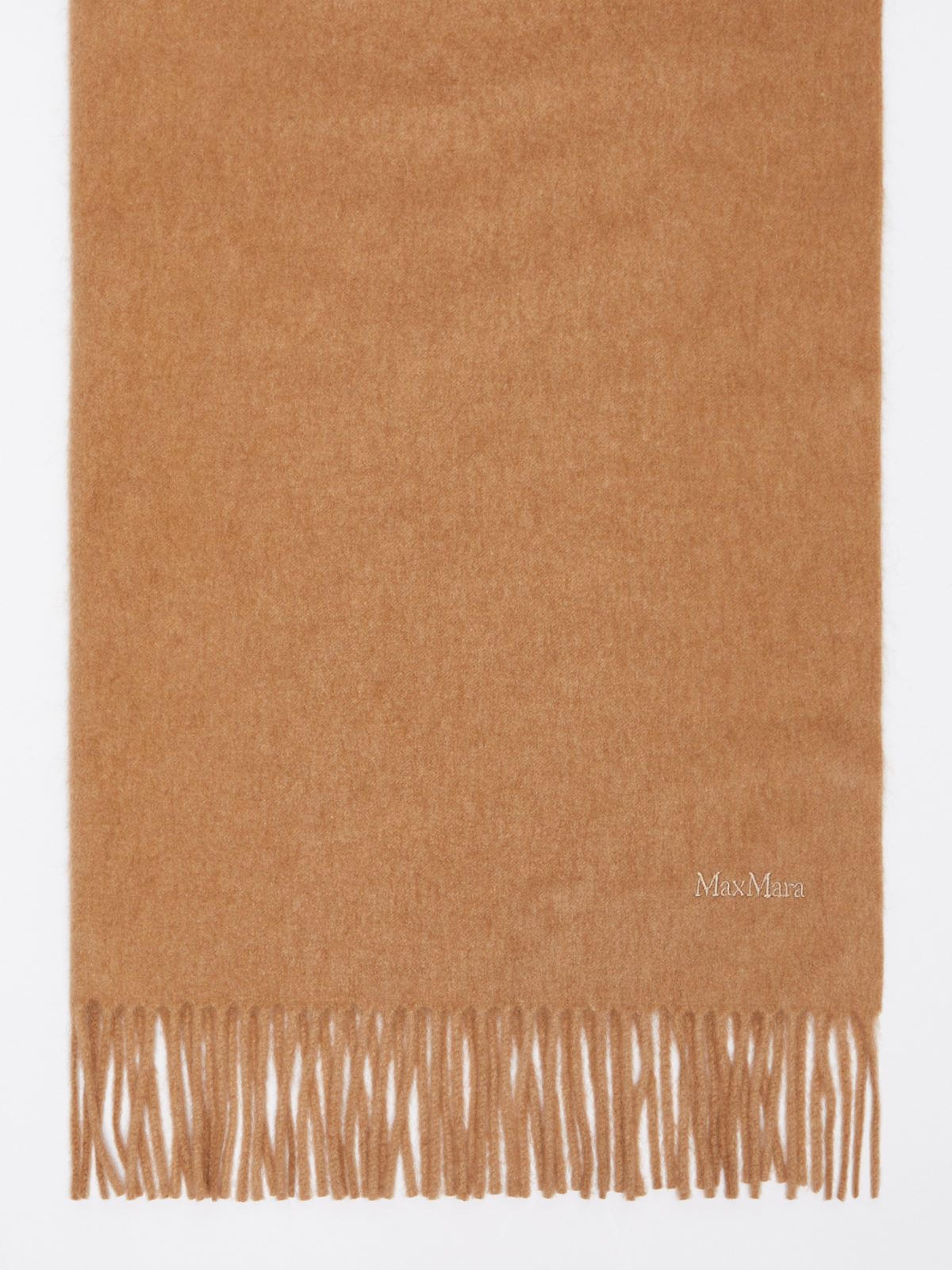 Camel stole with logo