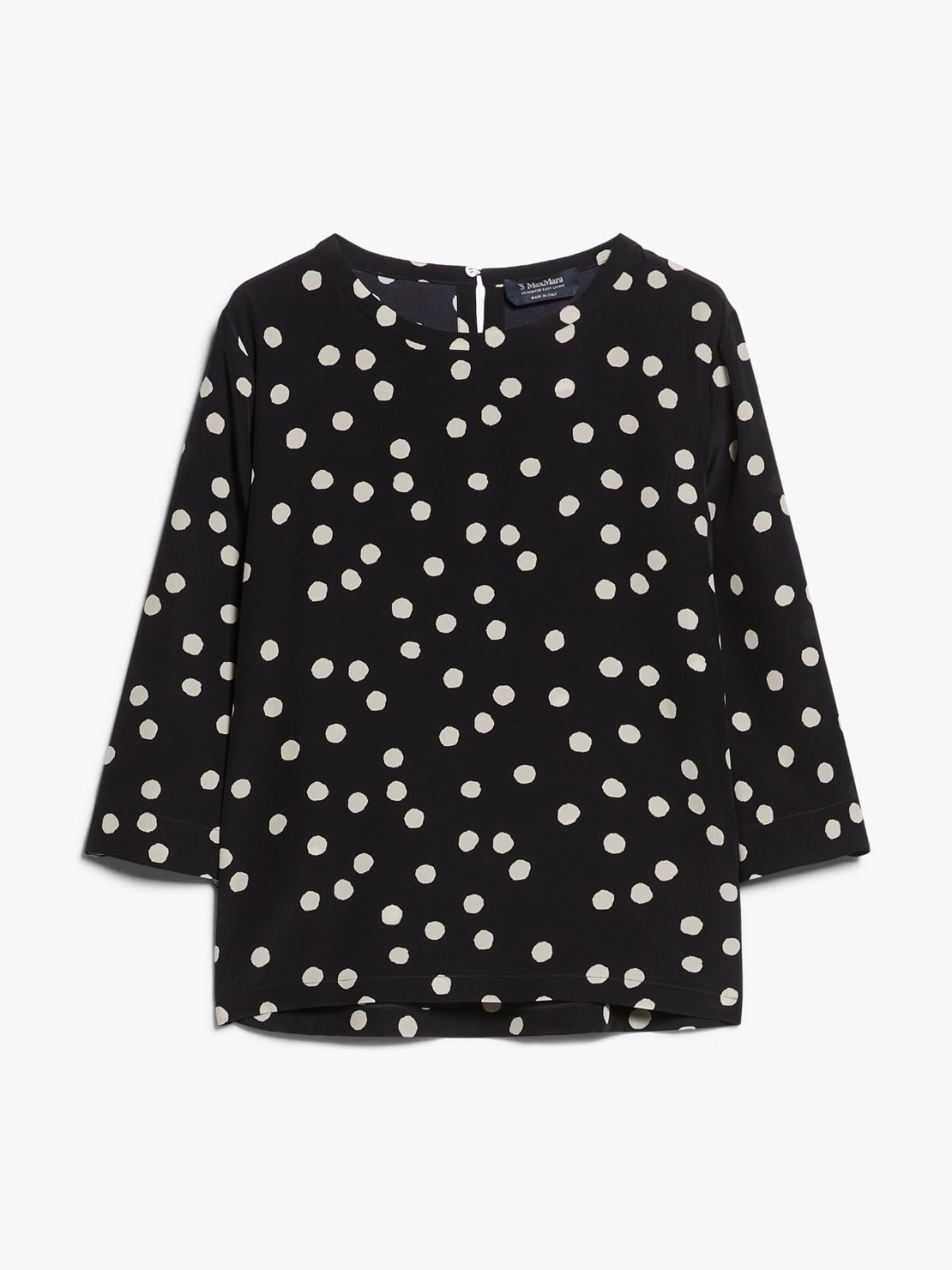 Printed crêpe de chine blouse