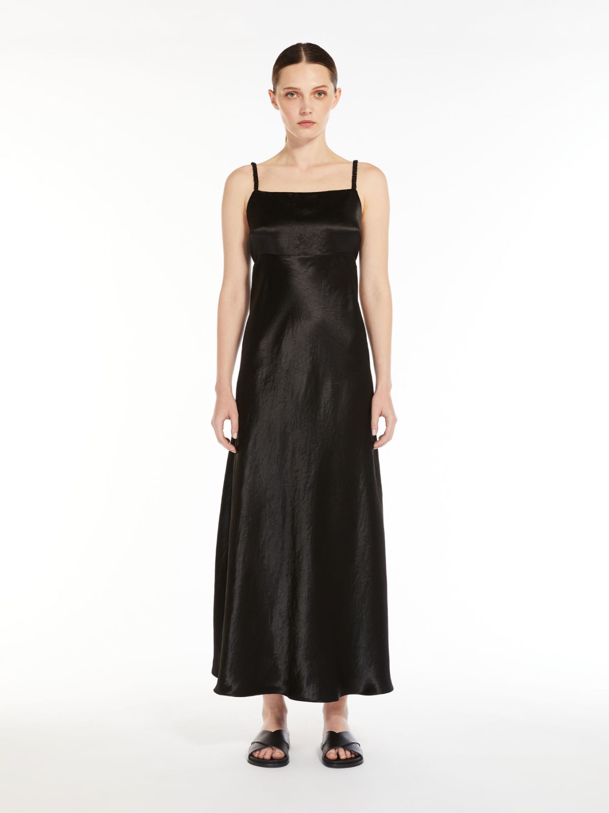 Technical satin dress