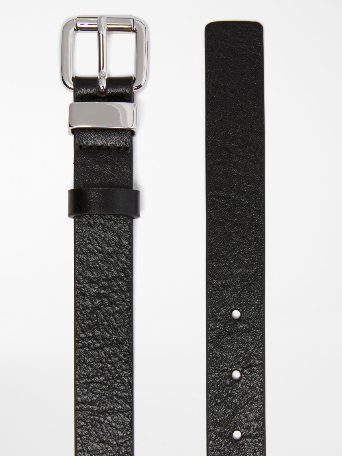 Shiny Nappa leather belt