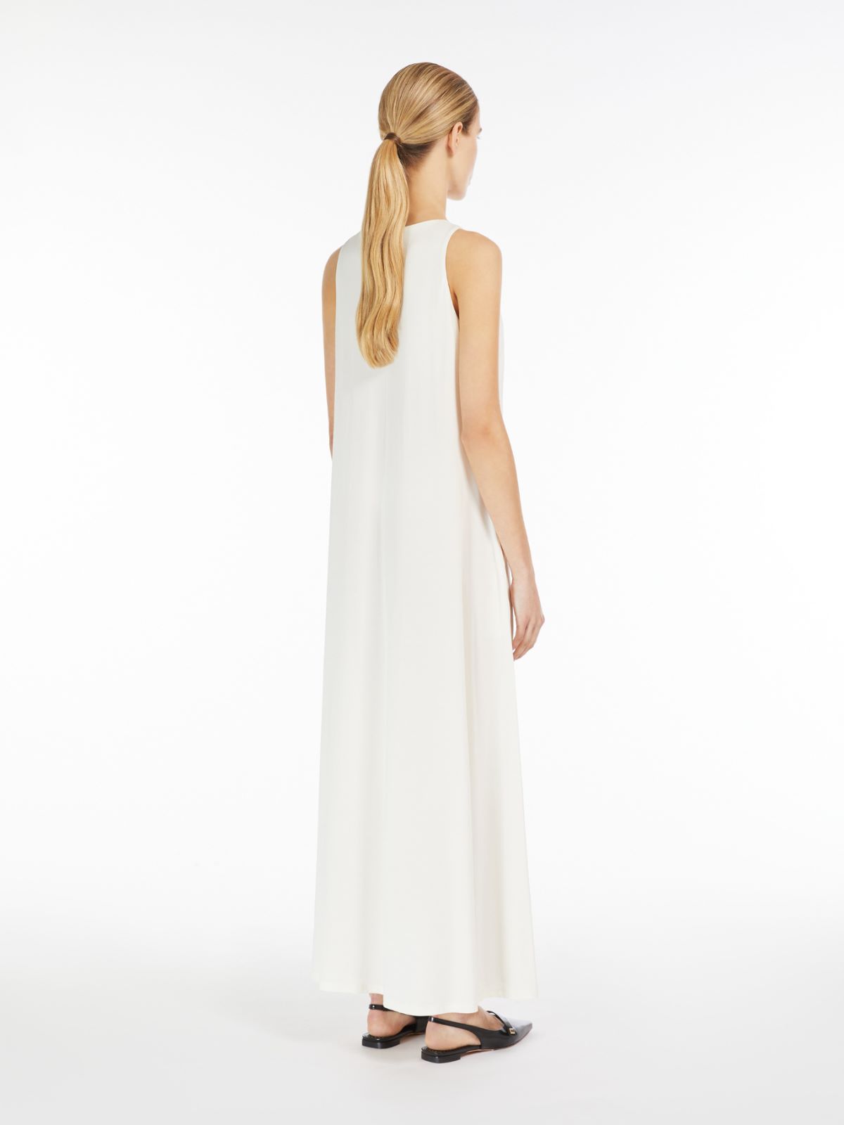 Stretch jersey A-line dress