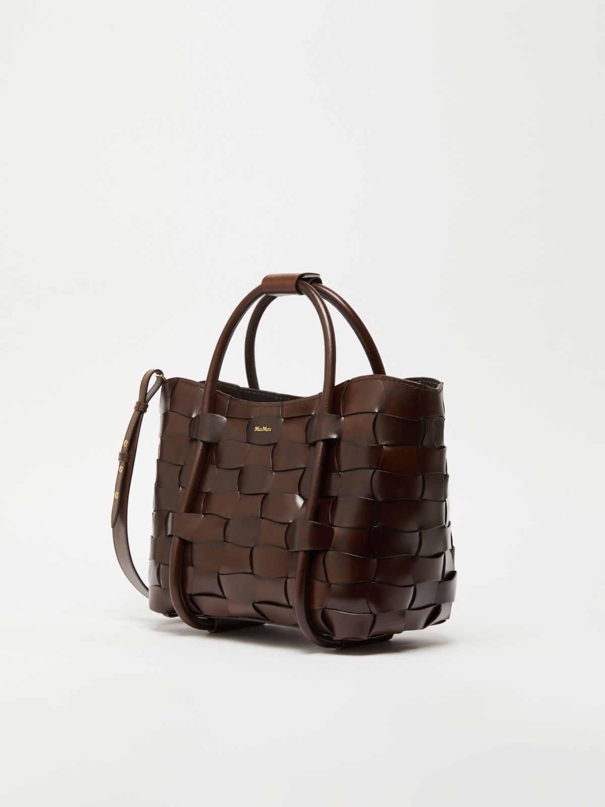 Woven leather small Marine bag