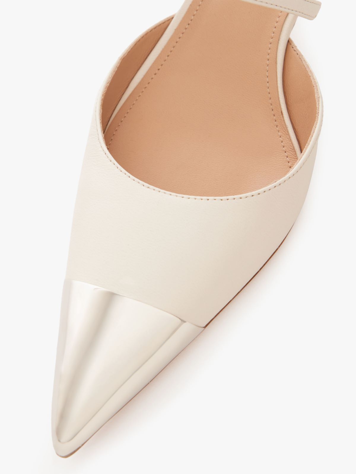 Metal-toe mules