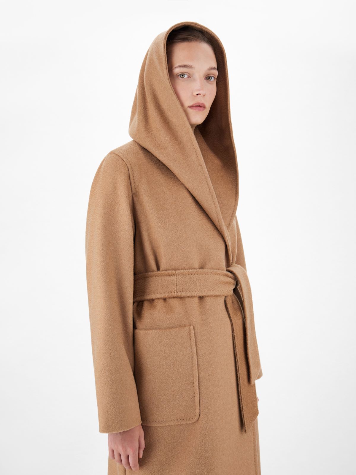 Camel colour robe coat